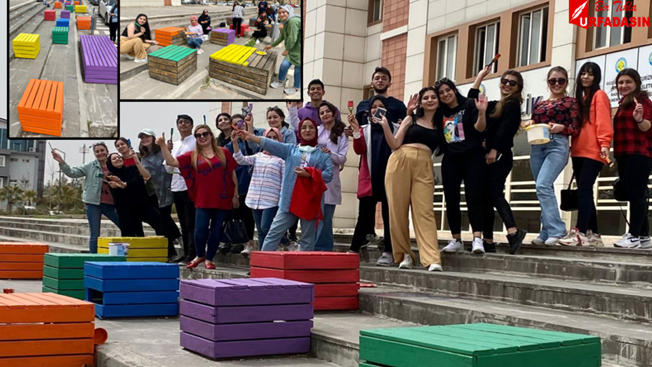 Harran Üniversitesi Öğrencileri Okullarına Renk Kattılar