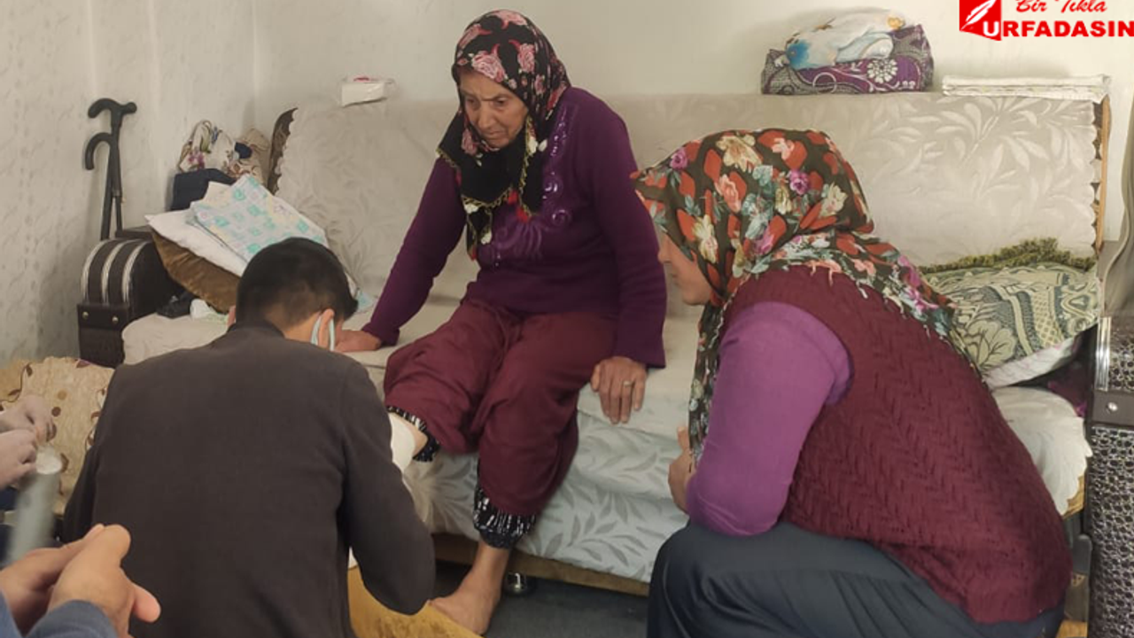 Urfa'da Evde Sağlık Hizmeti Alan Hastalar Ziyaret Ediliyor