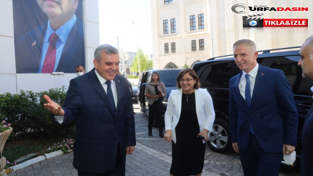 Vali Gül ve Başkan Fatma Şahin’den Başkan Beyazgül’e Ziyaret