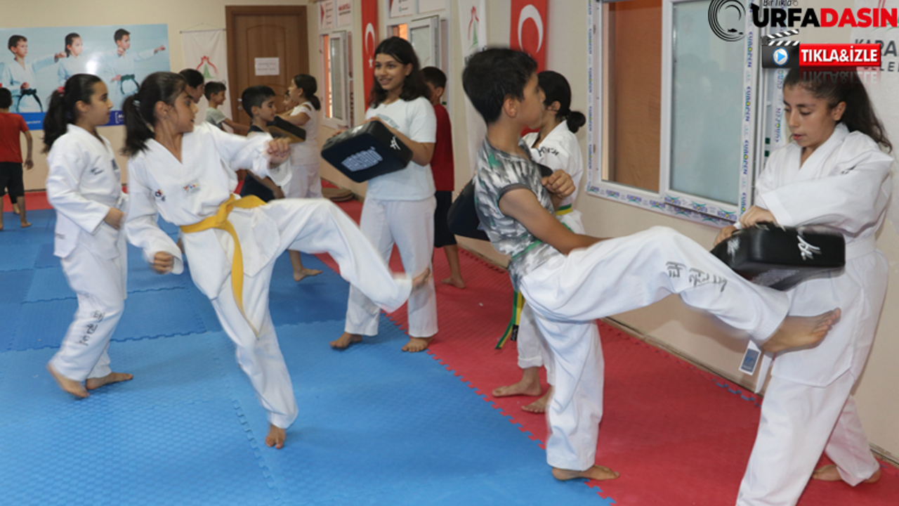 Karaköprü'de Çocuklar İçin Yaz Spor Kursları Sürüyor