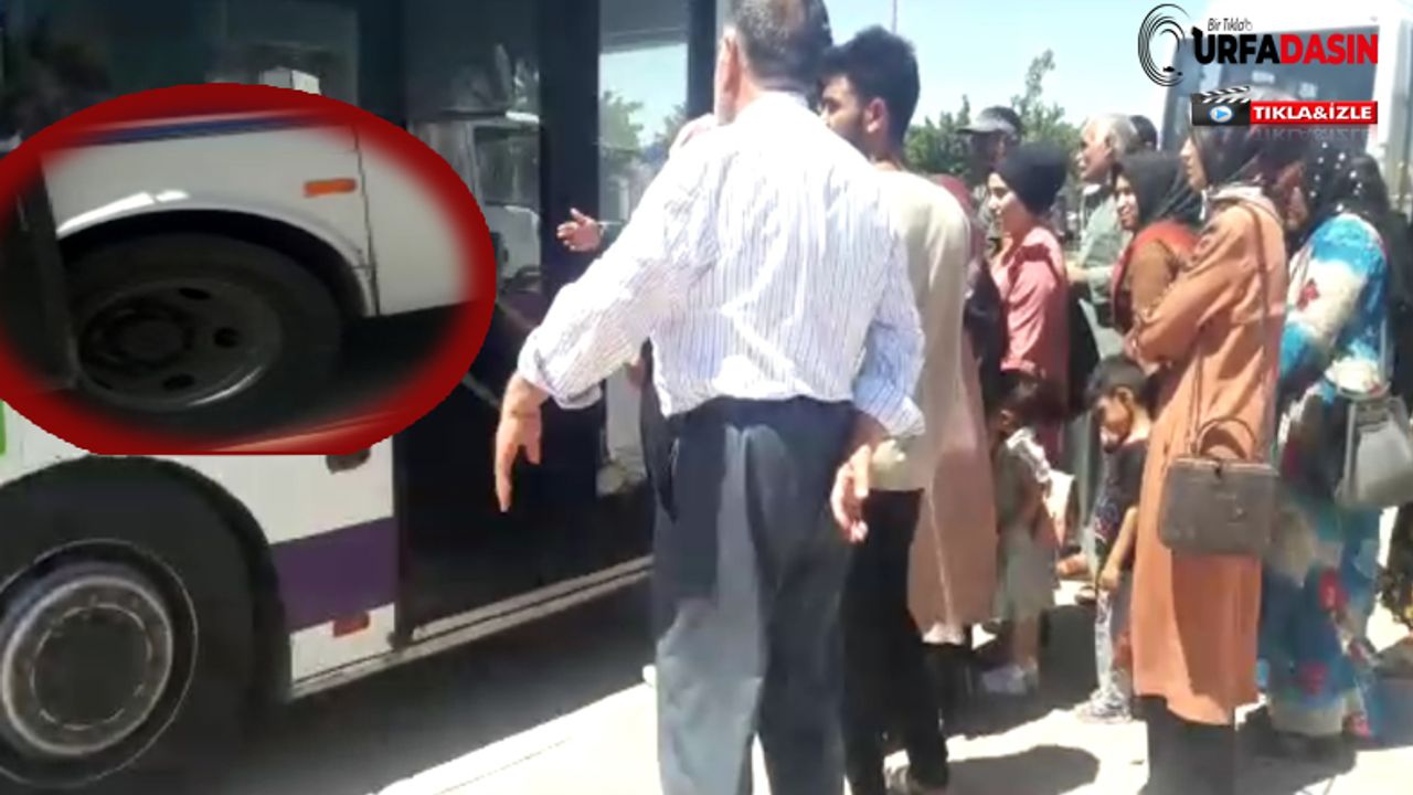 Şanlıurfa'da Halk Otobüsünde Yolcular Mahsur Kaldı