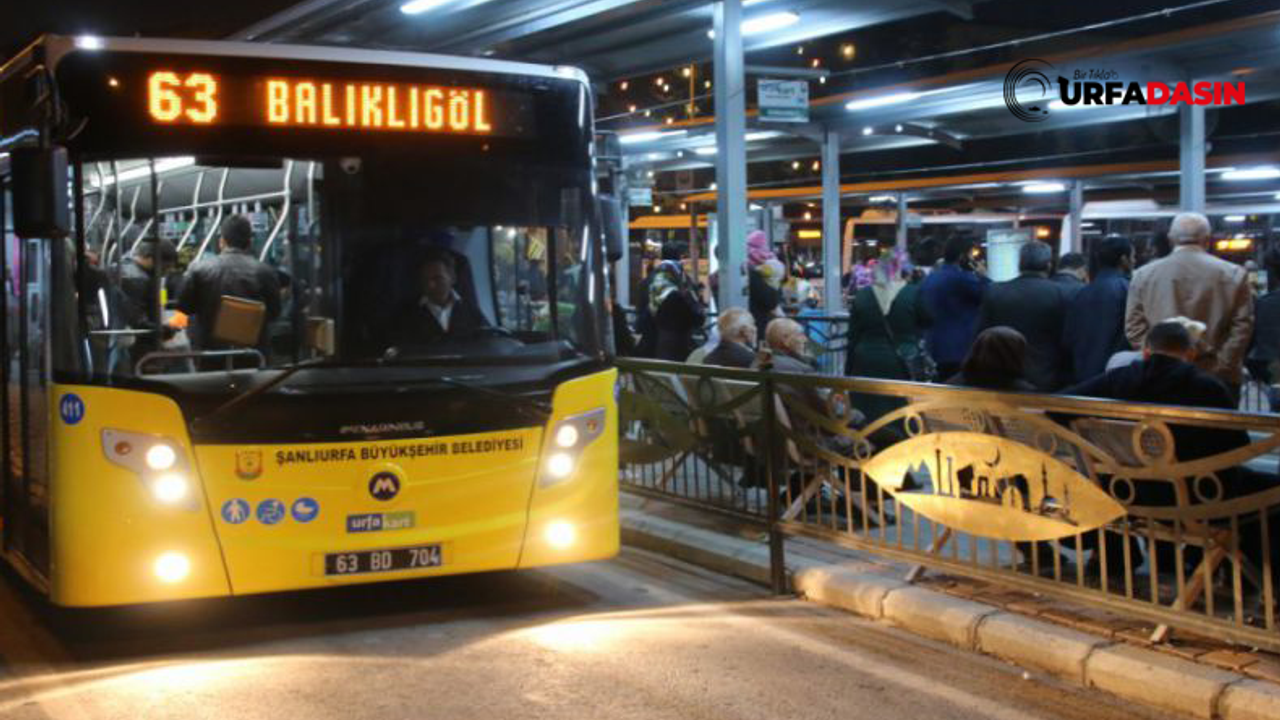 Kurban Bayramı’nda Urfa’da Otobüsler Ücretsiz