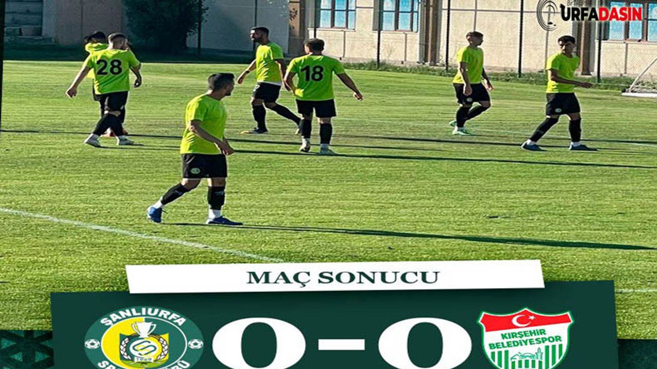 Şanlıurfaspor- Kırşehir Belediyespor Maç Sona Erdi