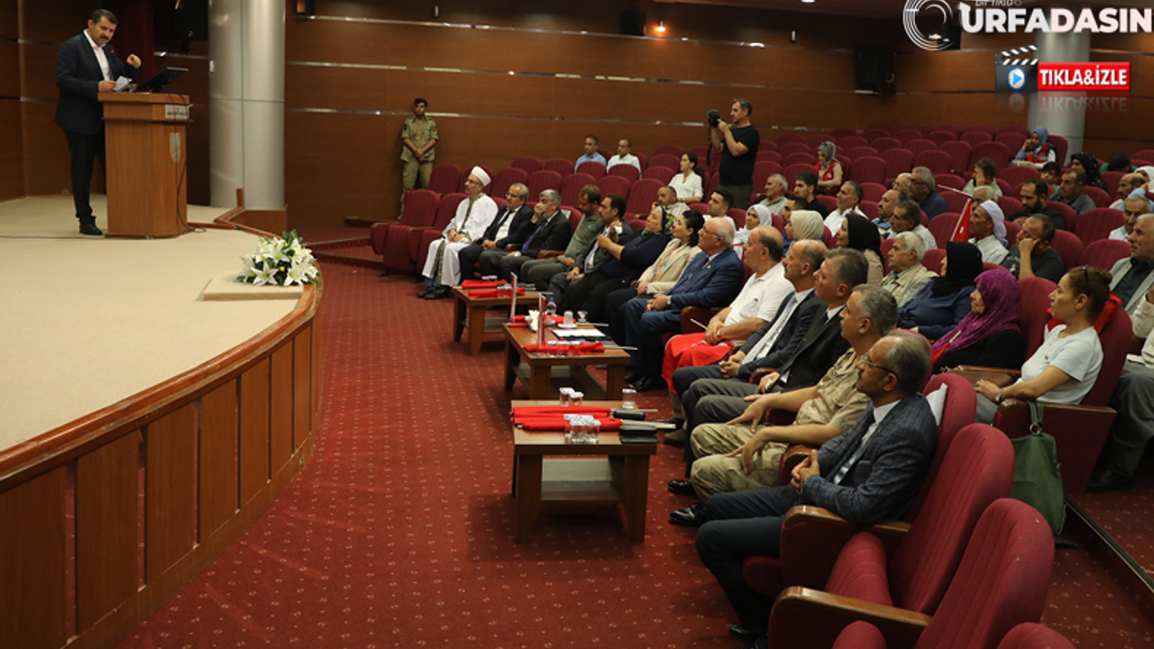 Urfa'da Milli Mücadele Madalyası Tevcih Töreni Düzenlendi