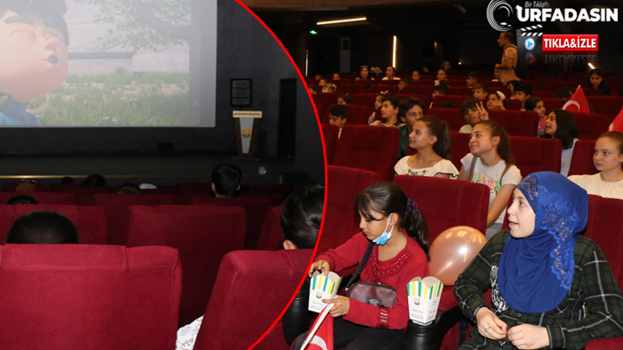 Dijital Sinemada Urfa'daki Çocuklara Rafadan Tayfa İzletildi