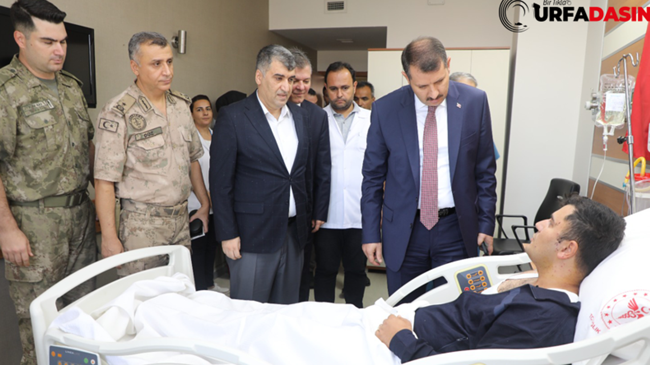 Vali Ayhan, Yaralı Askerlerimizi Hastanede Ziyaret Etti