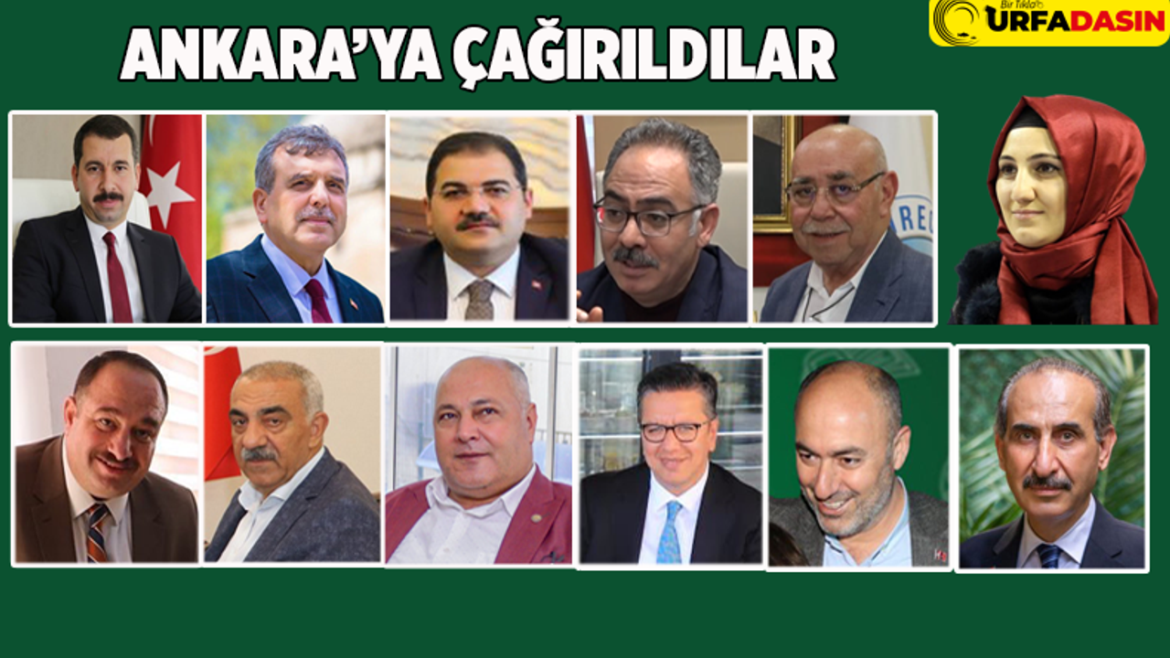 Urfa’daki Belediye Başkanları Acil Koduyla Ankara’ya Çağrıldı
