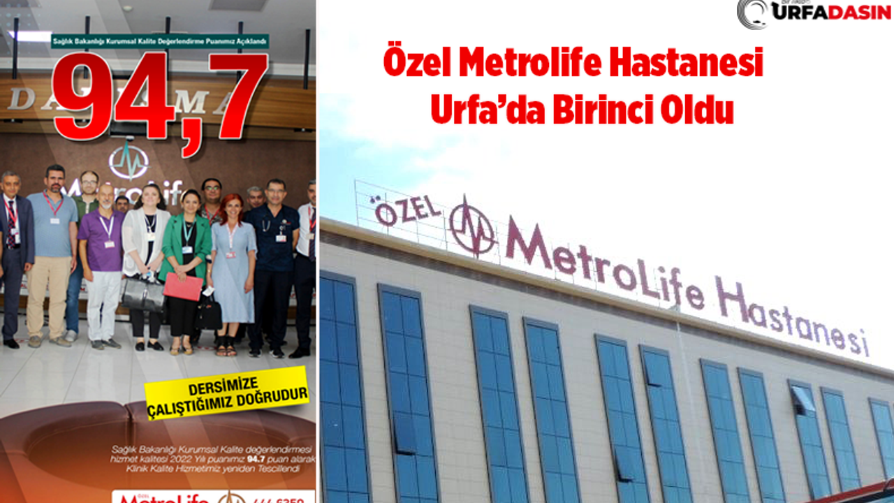 Özel Metrolife Hastanesi, Klinik Kalitesini Tescilledi