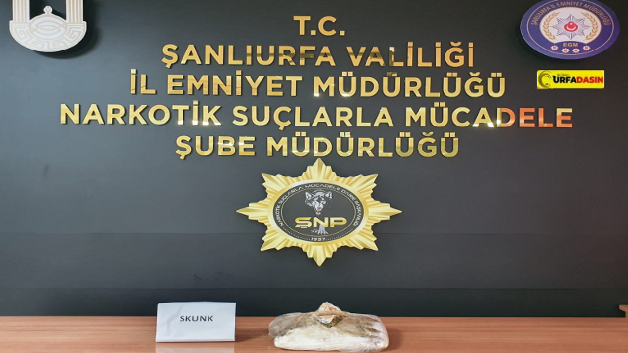 Şanlıurfa'da Uyuşturucu Operasyonu 1 Gözaltı