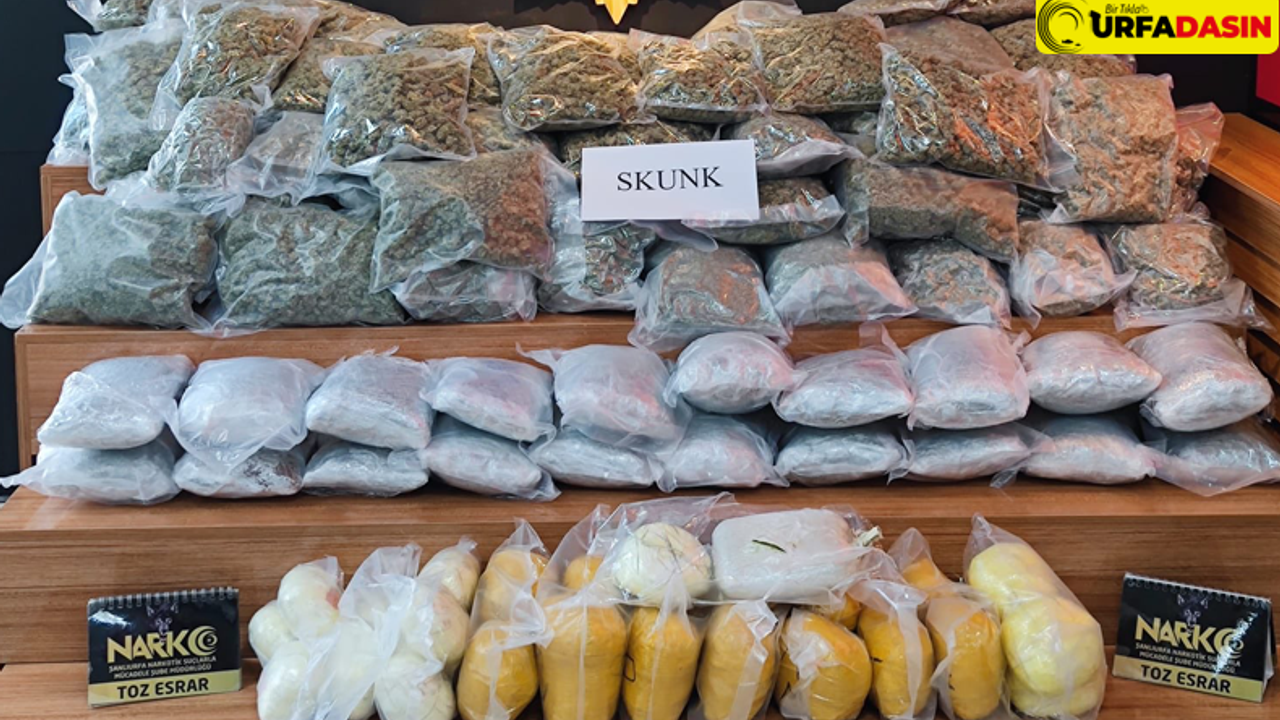 Urfa'da Piyasa Değeri 3 Milyonun Üzerinde Uyuşturucu Ele Geçirdi