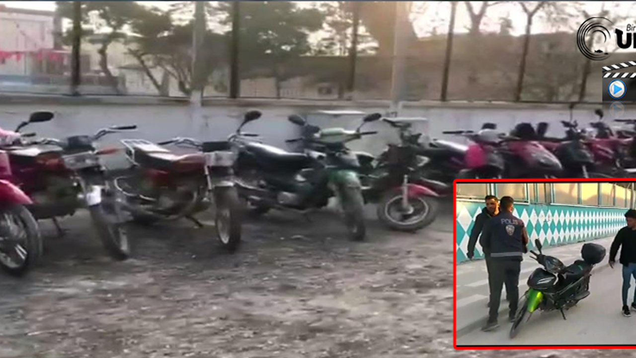 Şanlıurfa’da 75 Çalıntı Motosiklet Ele Geçirildi