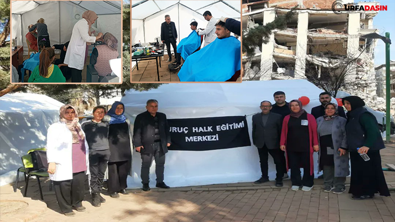 Urfa’dan Gaziantep’teki Depremzedelere Ücretsiz Kuaför Hizmeti