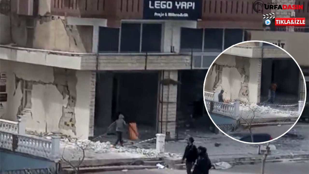 Şanlıurfa'da Hasarlı Binada Tehlike Bağıra Bağıra "Geliyorum" Diyor