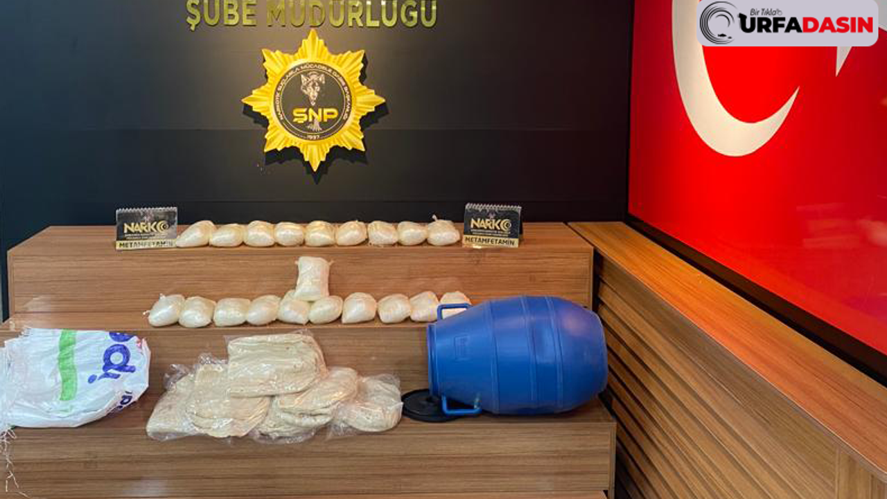 Şanlıurfa'da 10 Kilo Metamfetamin Ele Geçirildi:3 Gözaltı