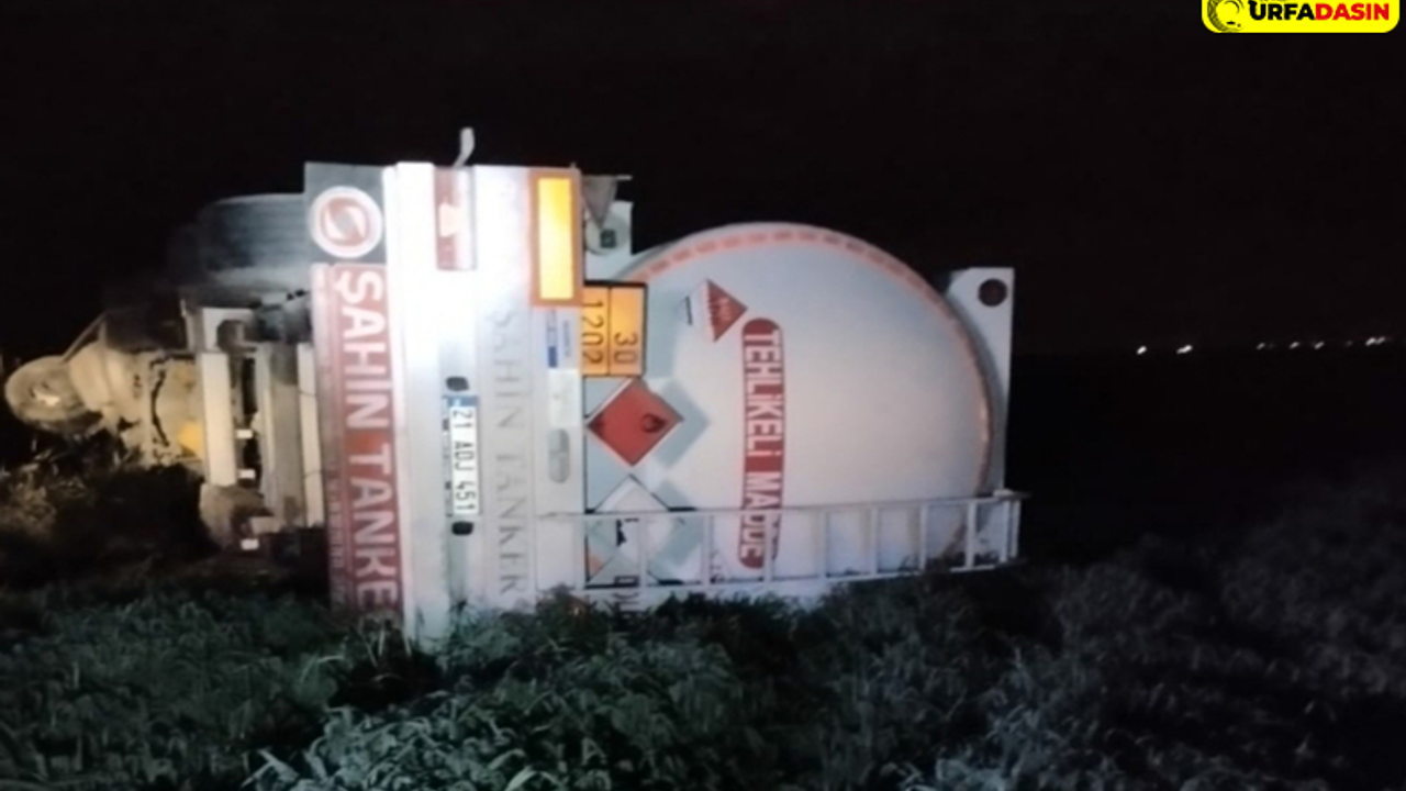 Viranşehir’de Tanker Devrildi: 2 Yaralı