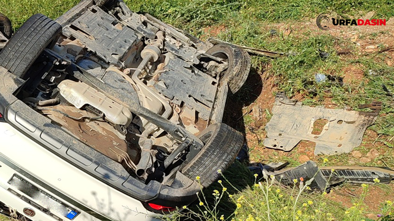 Akçakale Yolunda Otomobil Takla Attı: 1 Ölü 1 Ağır Yaralı