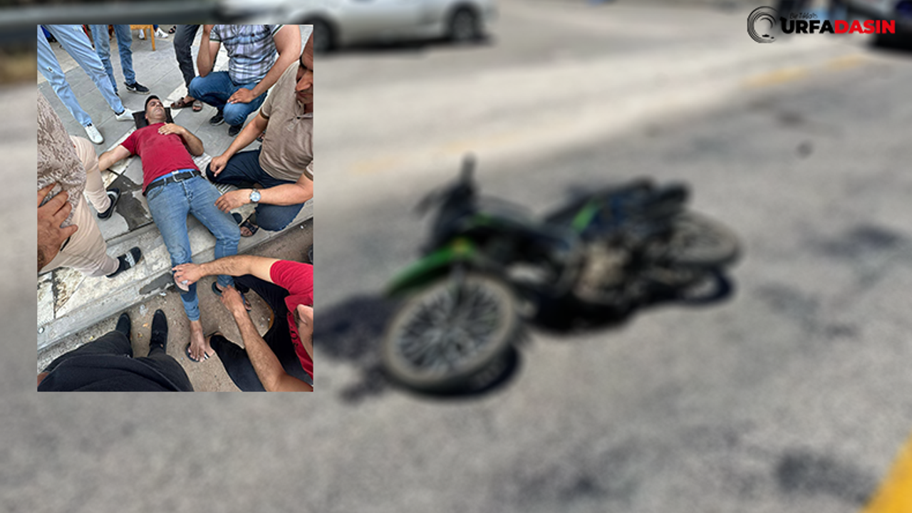 Urfa’da Otomobilin Çarptığı Motosiklet Sürücüsü Yaralandı