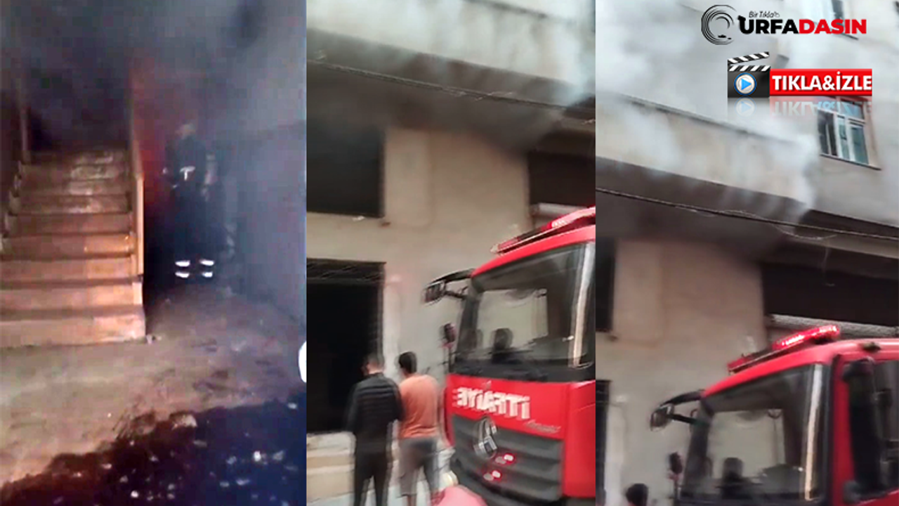 Eyyübiye'de Ev Yangını İtfaiye Ekiplerince Söndürüldü