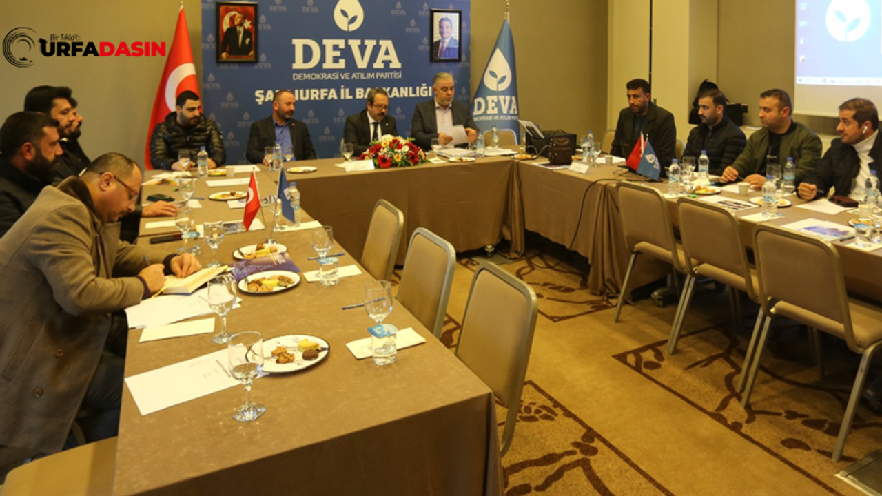 DEVA Partisi Şanlıurfa İl Başkanlığının Çalıştayı Başladı 