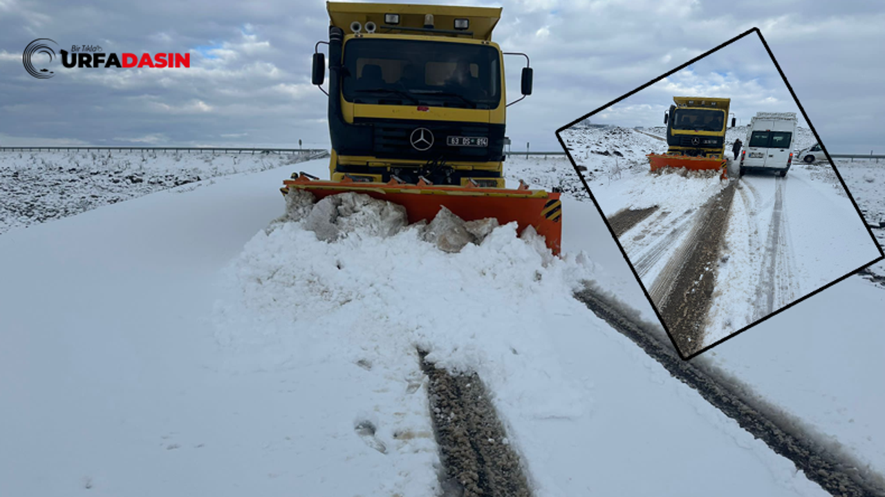 Siverek'te Karla Kapanan 7 Köy Yolu Yeniden Açıldı