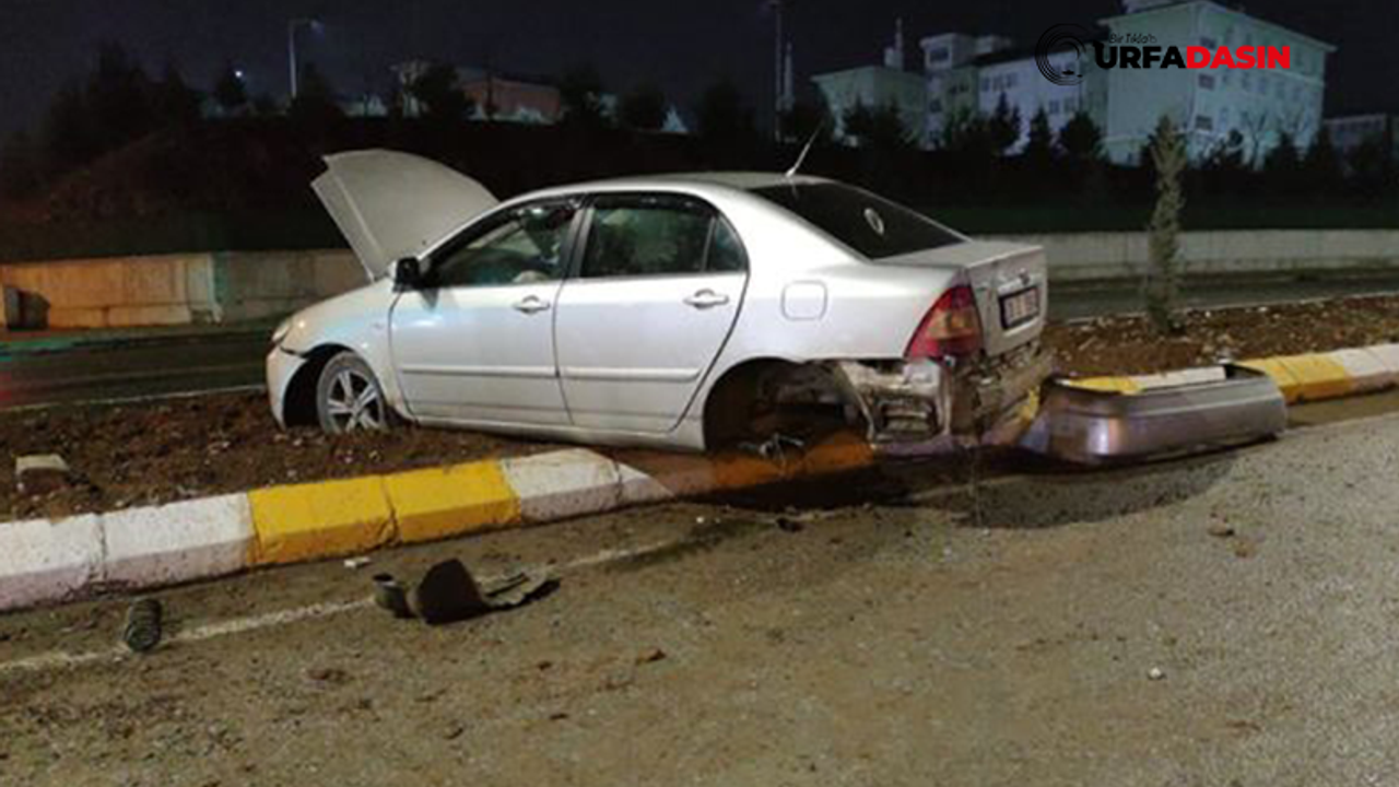 Şanlıurfa'da Otomobil Refüje Çıktı: 1 Yaralı