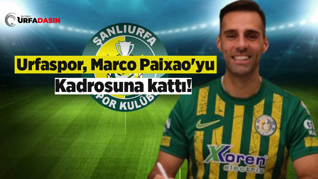 Şanlıurfaspor'da bir transfer açıklaması daha