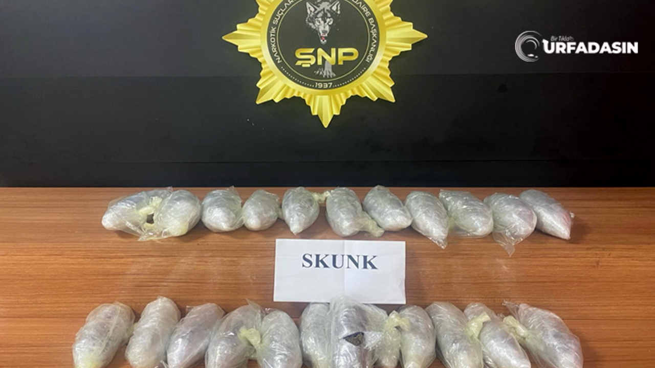 Şanlıurfa'da 8 kilo uyuşturucu ele geçirildi 1 şüpheli gözaltına alındı