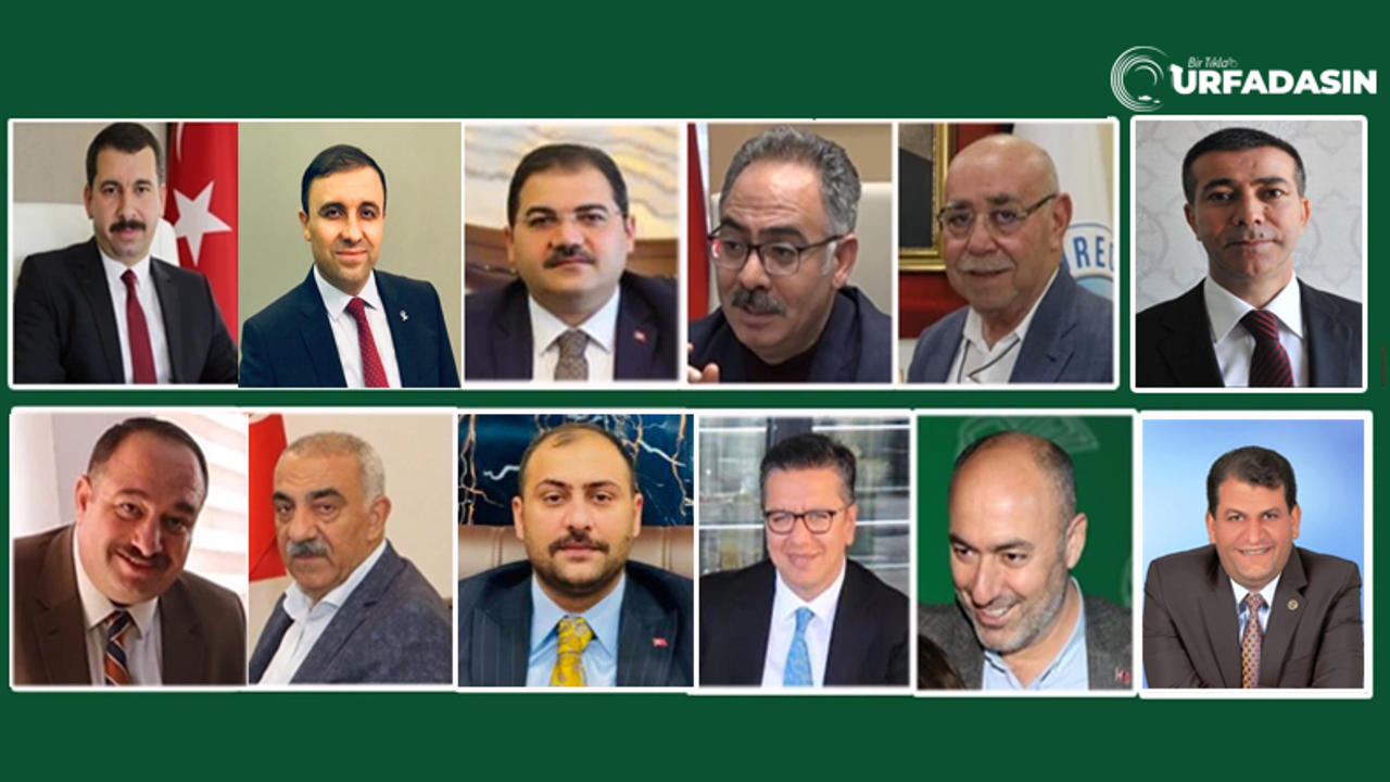 AK Parti'nin Şanlıurfa İlçe Belediye Başkan Adayları Resmen Belli Oldu