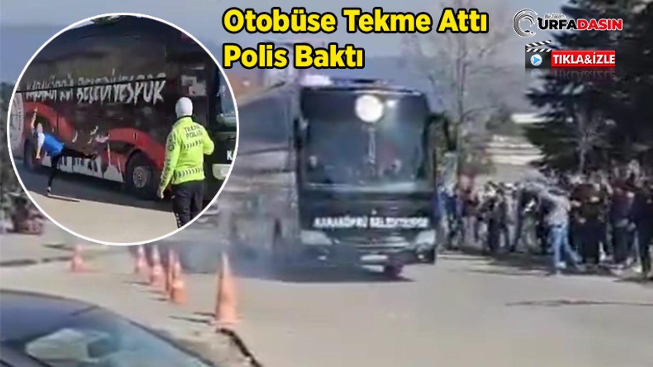 Erbaaspor Taraftarından Karaköprü Belediyespor Takım Otobüsüne Saldırı