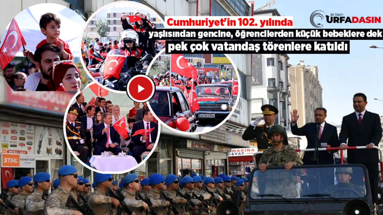 Şanlıurfa’daki Cumhuriyet Coşkusundan Renkli Kareler