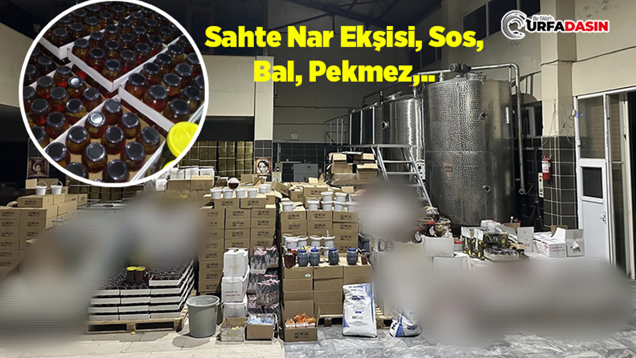 Şanlıurfa’da Tonlarca Taklit ve İçeriği Değiştirilmiş Gıda Ürünü Ele Geçirildi