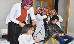 Siverek’te Öksüz ve Yetim Kız Çocuklarına Saç Bakımı