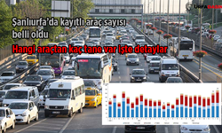 Şanlıurfa’da Kayıtlı 272 Bin 431  Araç Bulunuyor