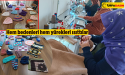 Viranşehirli Kadınlar Depremzedelere Kazak Örüyor