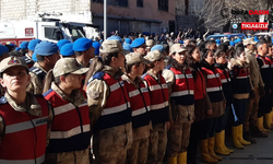 Selde Görev Alan Jandarma Personeli Komando Marşıyla Uğurlandı