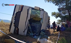Şanlıurfalı İşçileri Taşıyan Servis Denizli'de Kaza Yaptı:15 Yaralı