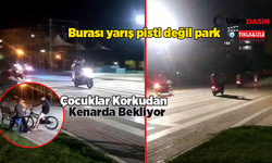 Şanlıurfa Turgut Özal Parkı Motorcuların Yarış Pisti Oldu