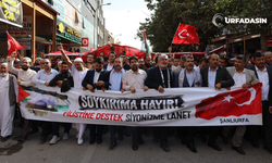 AK Parti Şanlıurfa İl Başkanı Ve Yönetimi Gazze’ye Destek Yürüyüşüne Katıldı