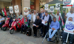Şanlıurfa’da engellilerden Filistin’e destek İsrail'e lanet