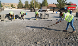 Haliliye’de Kilitli Beton Parke Çalışmaları Sürüyor 