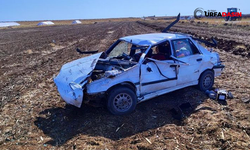 Şanlıurfa'da Takla Atan Otomobilin Sürücüsü Ağır Yaralandı