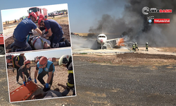 Şanlıurfa’da Gerçeği Aratmayan Uçak Kazası Tatbikatı