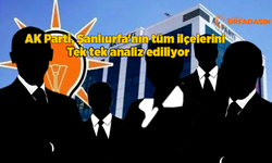 AK Parti Şanlıurfa'da Yerel Seçimler İçin Özel Bir Çalışma Yapıyor