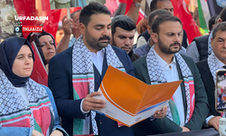 AK Parti Şanlıurfa İl Gençlik Kolları Başkanlığından Filistin'e Destek Açıklaması