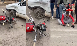 Suruç’ta Motosiklet İle Otomobil Çarpıştı: 2 Yaralı