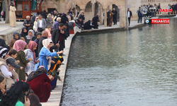 Urfa’da Güneşli Havayı Fırsat Bilenler Balıklıgöl’e Akın Etti