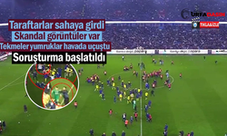 Fenerbahçeli oyuncular saha da sevinirken saldırıya uğradı