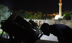 Urfalı Çocukların Balıklıgöl'de teleskoplarla gökyüzü safarisi