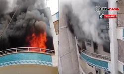 Şanlıurfa'da Çocuklar Ateşle Oynadı, Apartmandan Alevler Yükseldi