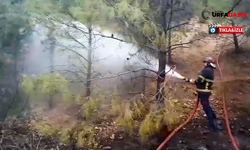 Ormanlık Alanda Çıkan Yangın İtfaiye Ekiplerince Söndürüldü